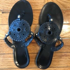 Jack Rogers Georgica Jelly Sandal in Black